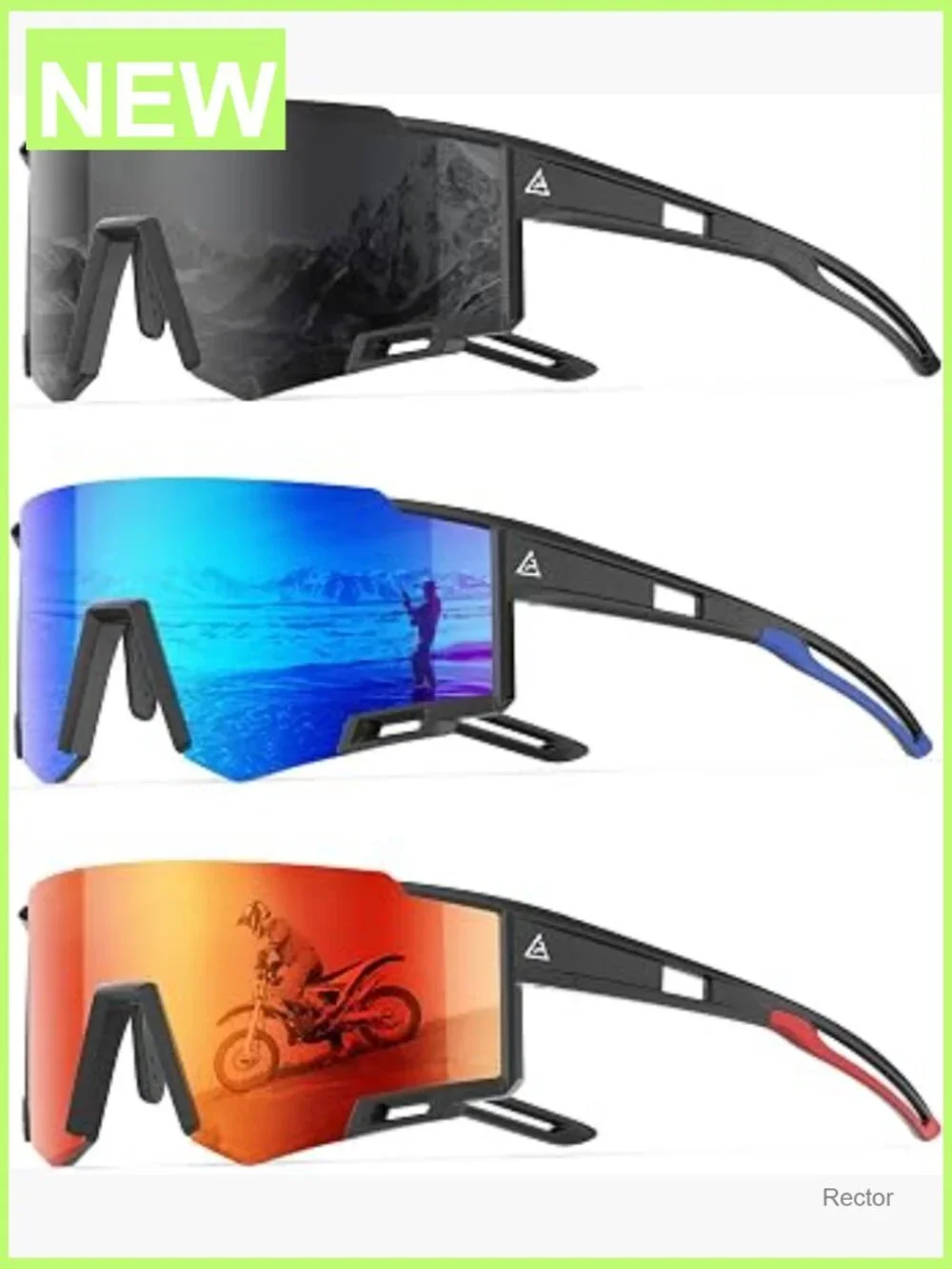 Polarized Sports Sunglasses UV400 for Running Cycling Fishing Driving Unisex